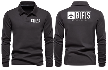 BFS AIRPORT LONG SLEEVE POLO